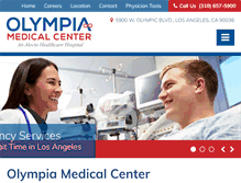 Tablet Screenshot of olympiamc.com